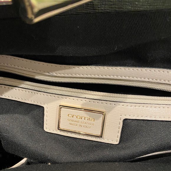 Cromia smooth & suede leather handbag - Picture 12 of 14